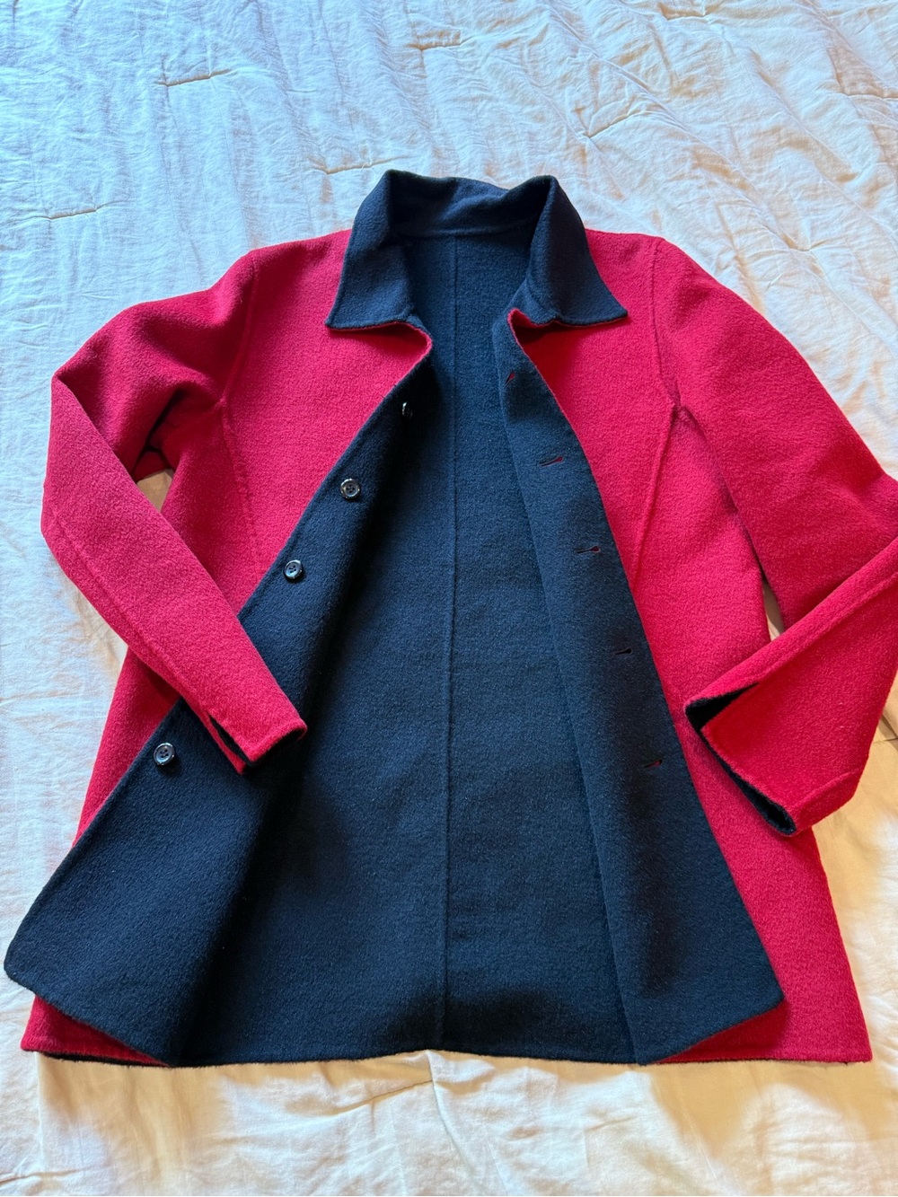 Pendleton Reversible Wool coat jacket red and black SP